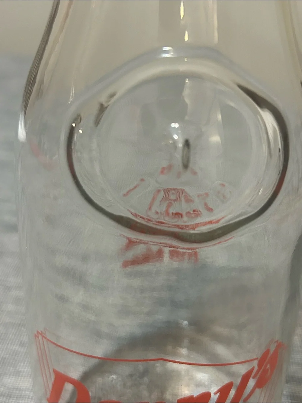 Vintage Restaurant Denny's Minute Maid Orange Juice Carafe 1 Liter Glass